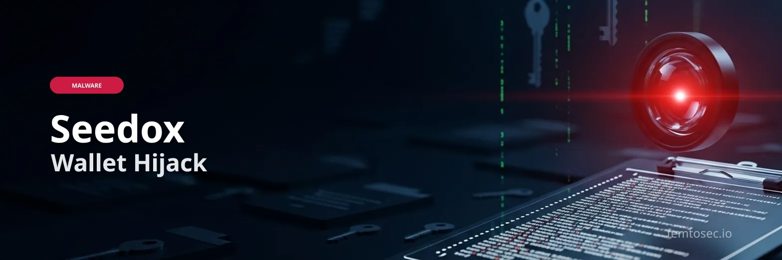 Seedox Malware Targets Cryptocurrency Seed Phrases